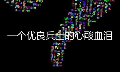 兵士酸血泪养的心成史一个优良