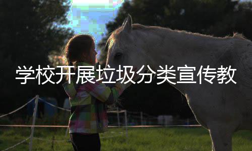 学校宣传垃圾活动开展主题教育分类