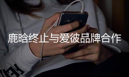 彼品工作系 室发声明鹿晗牌合与爱终止作关